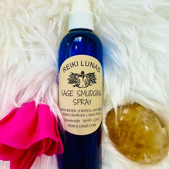 Sage Smudging Spray with Natural Oils Blend to remove low vibes and energies - Picture 2 of 3